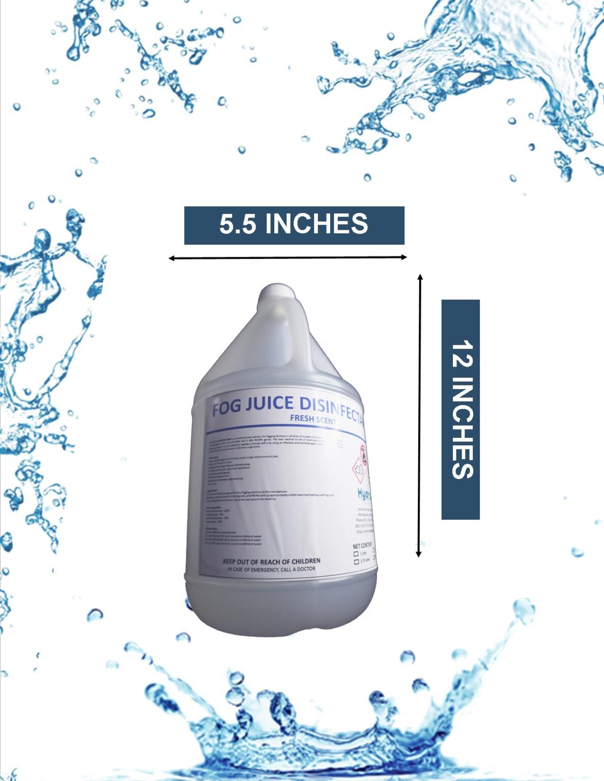 FOG JUICE DISINFECTANT 1 Gallon Hydron Corporation
