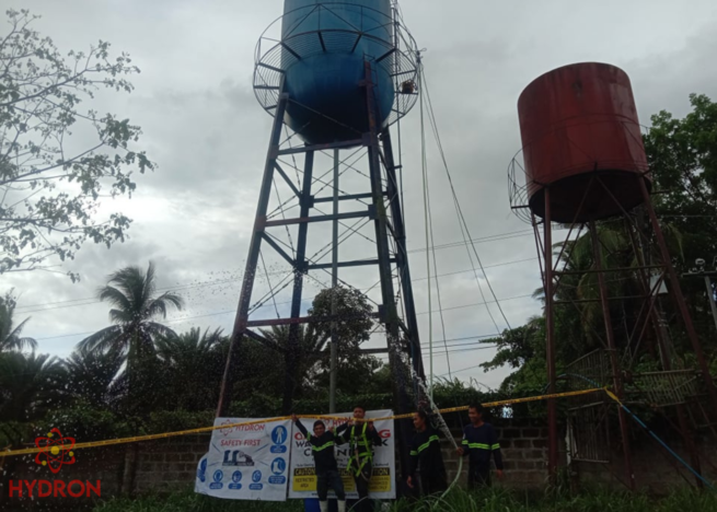 Overhead water tank cleaning and disinfection in the philippines