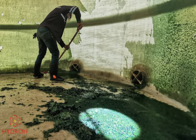 tank cleaning at Quezon Power Plant in the Philippines
