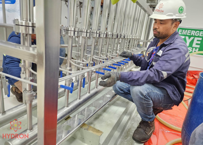 Chemical cleaning and descaling of stainless steel steam water analyzer sampling