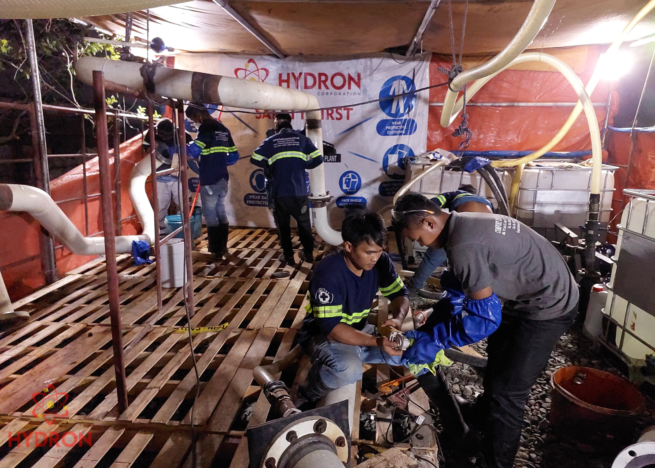 CARBON STEEL TURBINE LUBE AND CONTROL OIL SYSTEM CLEANING, PICKLING AND PASSIVATION