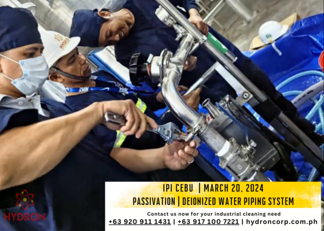 passivation and deionized water piping system