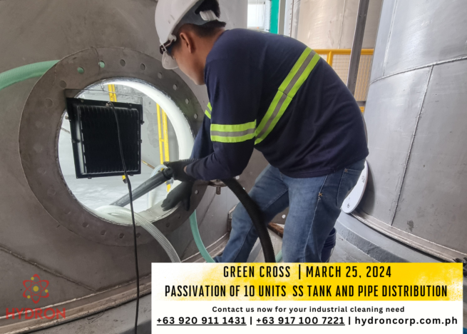 green cross passivation and pipe distribution