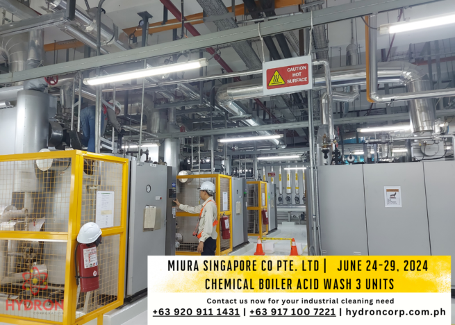 MIURA SINGAPORE CO PTE. LTD CHEMICAL BOILER ACID WASH 3 UNITS