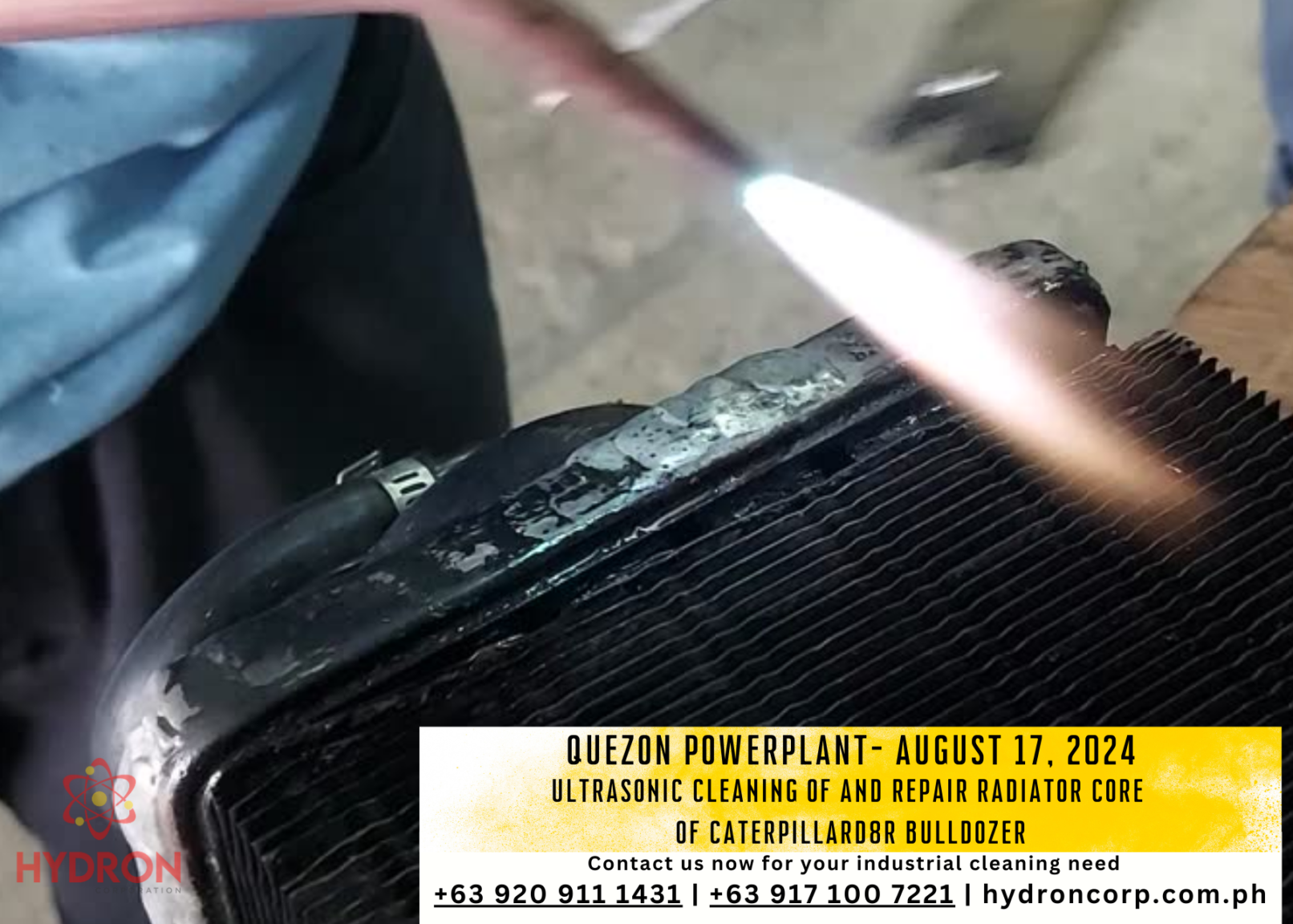 ultrasonic cleaning quezon powerplant - Hydron Corporation