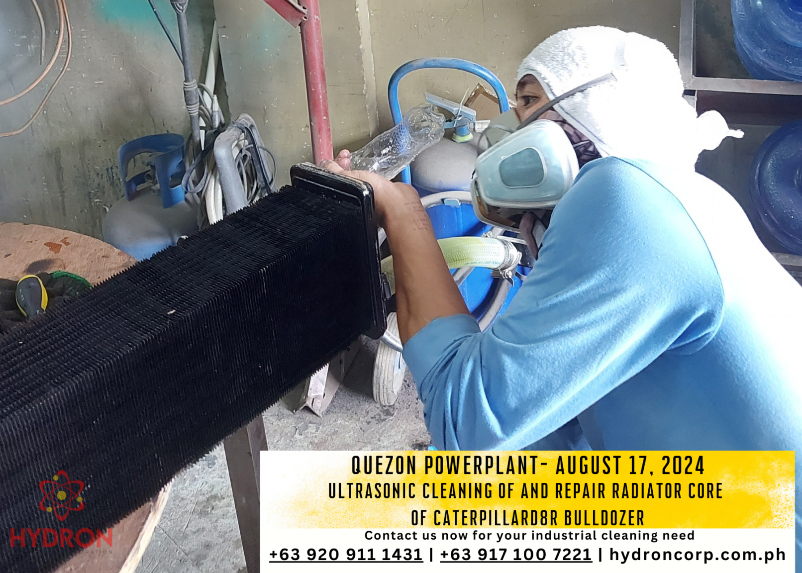 ultrasonic cleaning quezon powerplant - Hydron Corporation