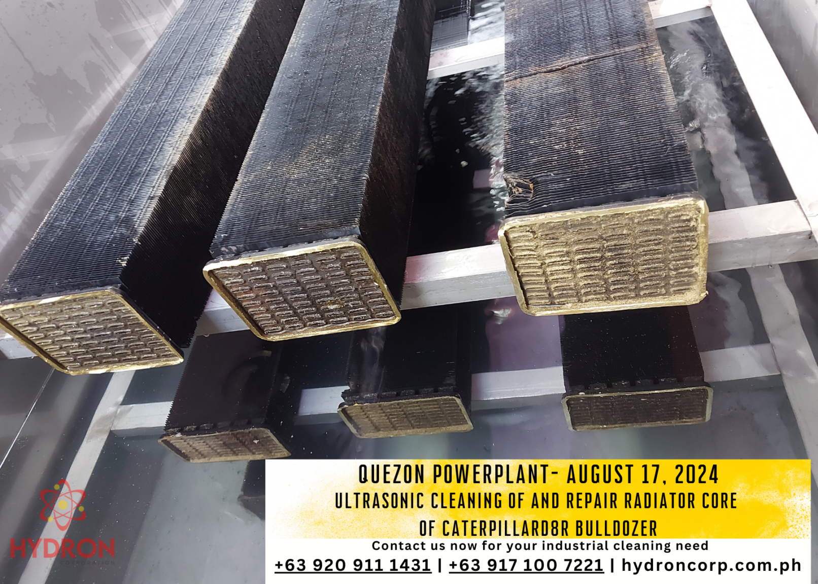 ultrasonic cleaning quezon powerplant - Hydron Corporation