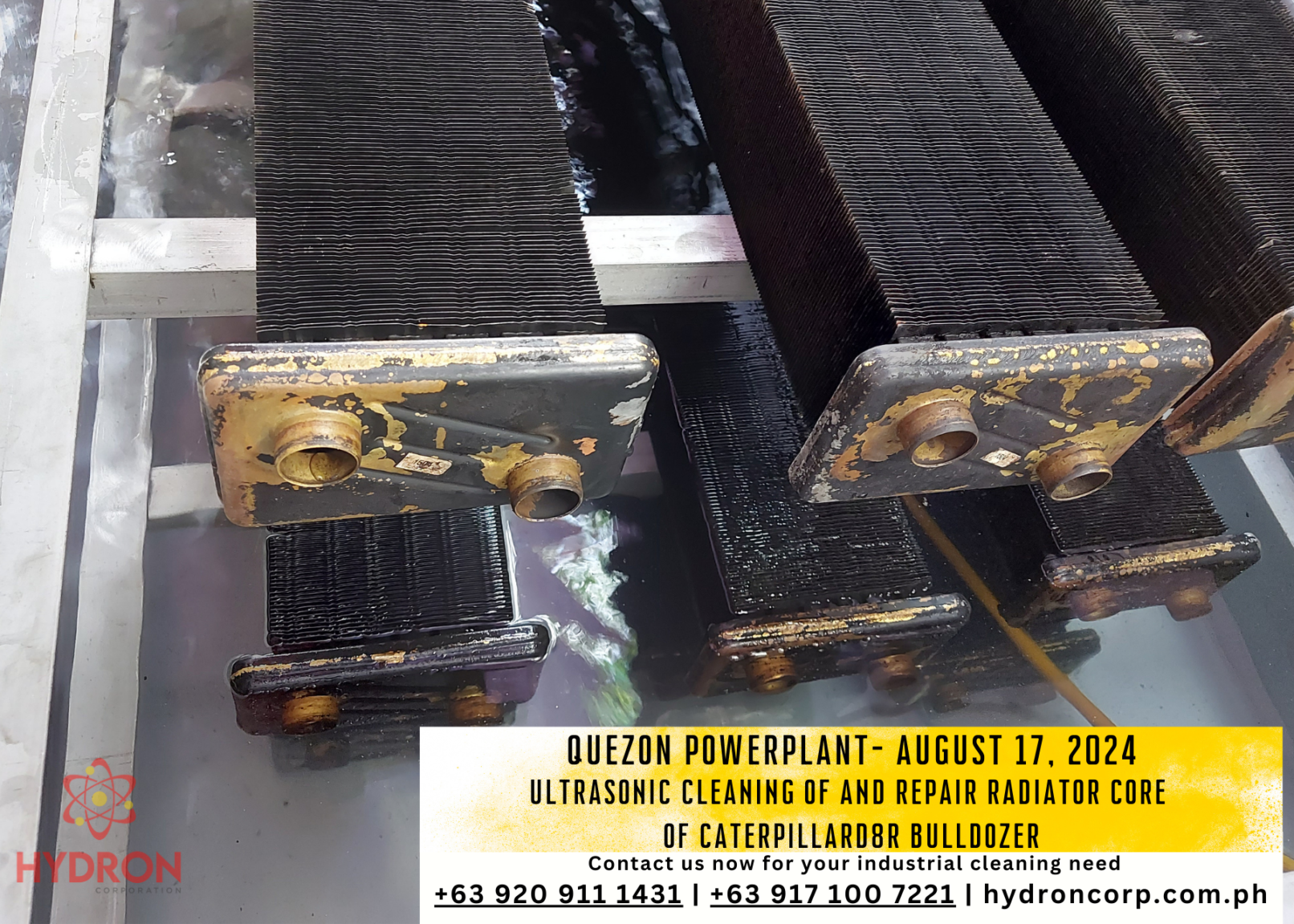 ultrasonic cleaning quezon powerplant - Hydron Corporation