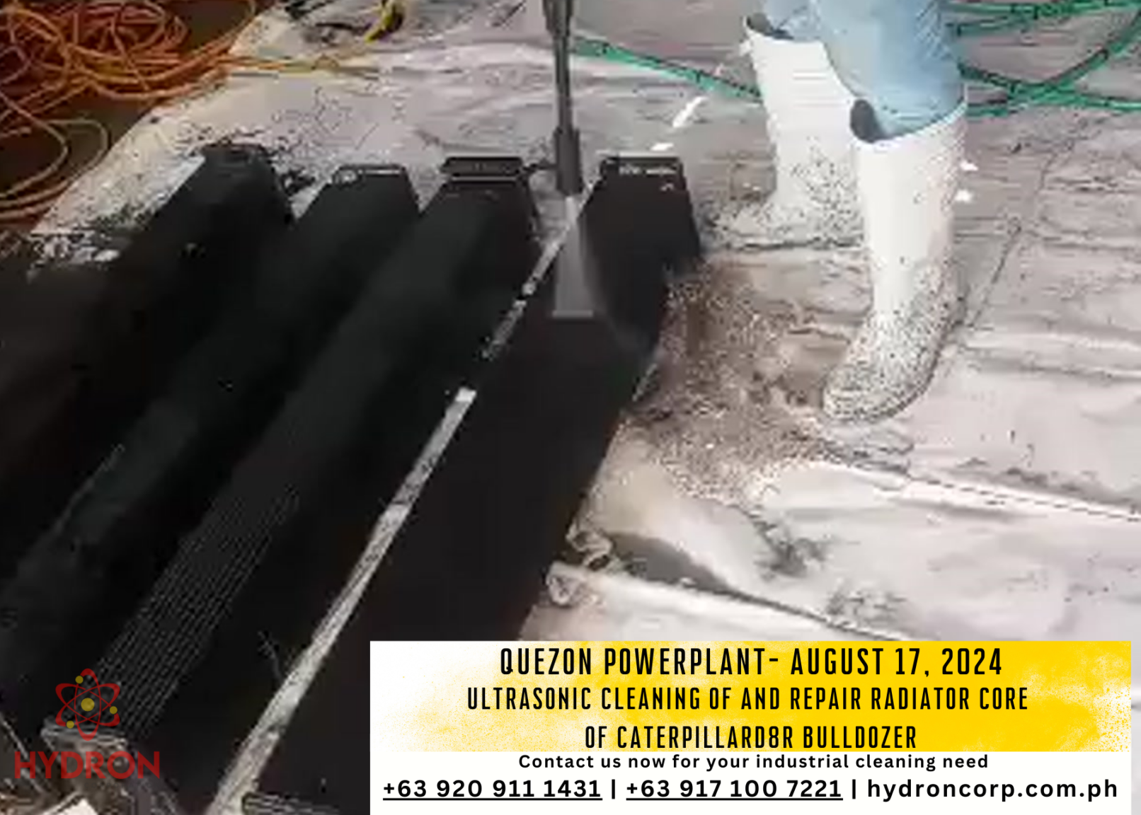 ultrasonic cleaning quezon powerplant - Hydron Corporation