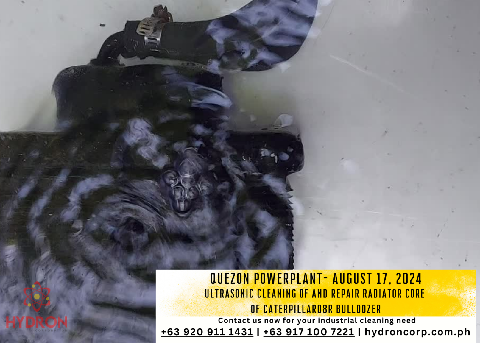 ultrasonic cleaning quezon powerplant - Hydron Corporation