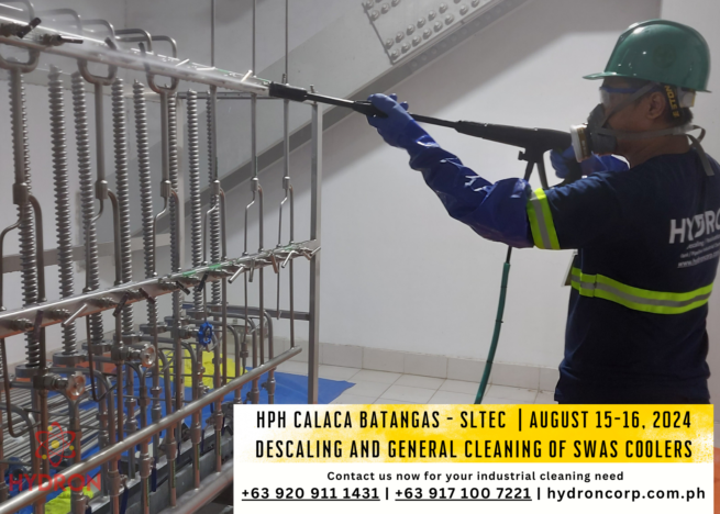 descaling and cleaning of swas coolers philippines by hydron corporation
