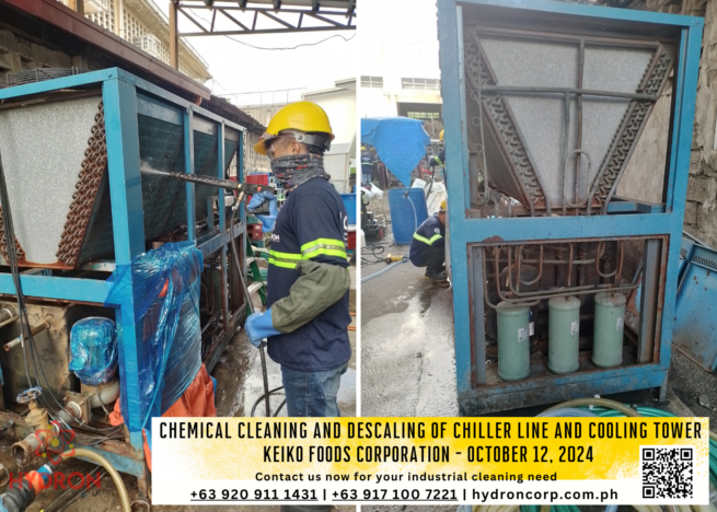 chemical cleaning and descaling of chiller line and cooling tower - keiko foods corporation