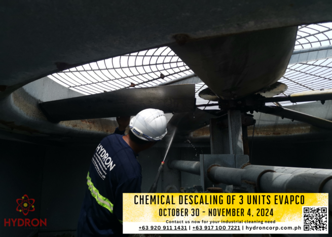 chemical descaling of 3 units evapco philippines