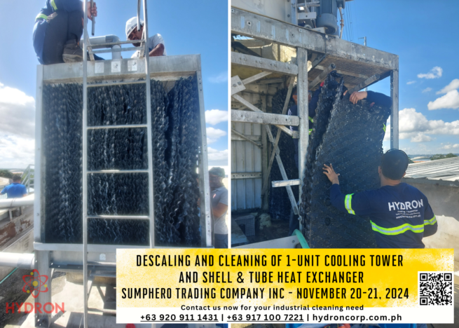 DESCALING AND CLEANING OF 1-UNIT COOLING TOWER AND SHELL & TUBE HEAT EXCHANGER SUMPHERO TRADING COMPANY INC