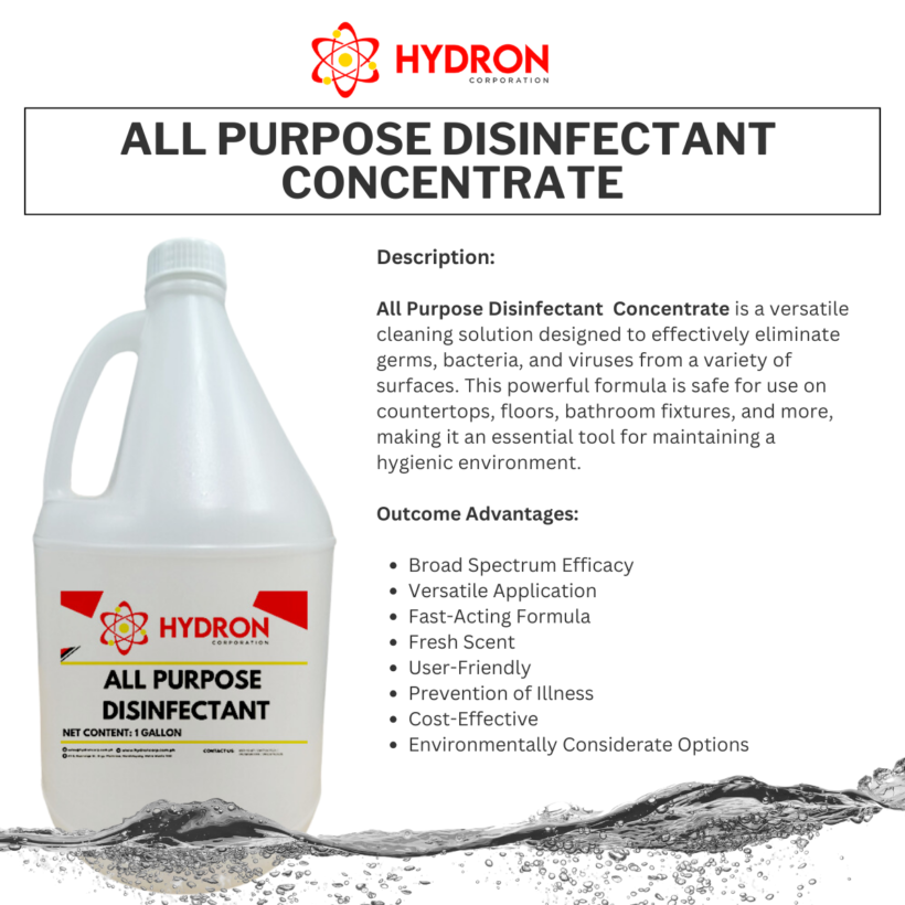 All Purpose Disinfectant Concentrate household cleaning supplies in the Philippines