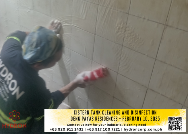 residence cistern tank cleaning and disinfection