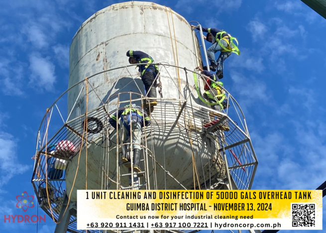 overhead tank cleaning and disinfection in the Philippines